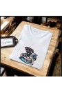 Erkek Ön Baskili T-shirt Plus Model